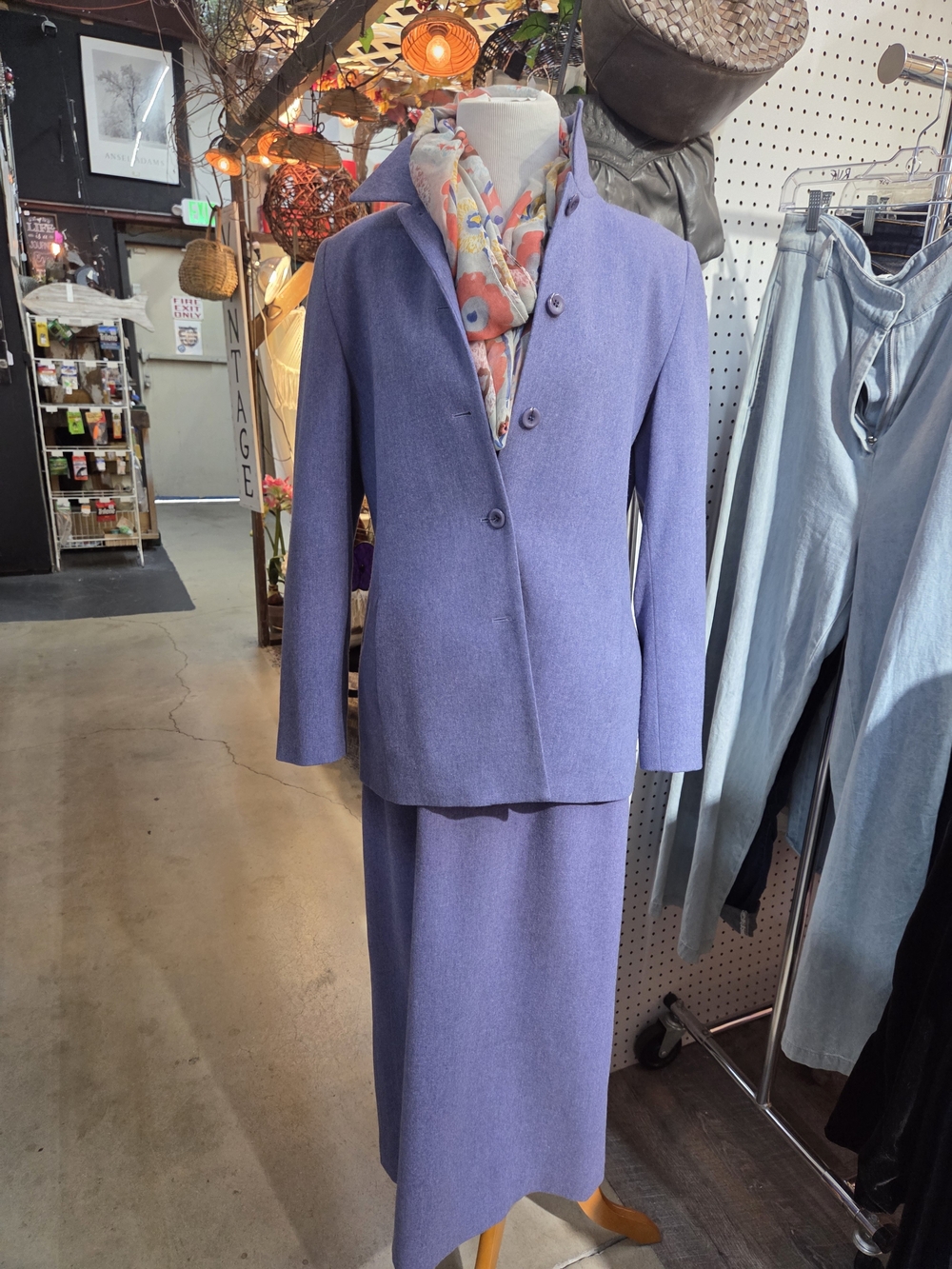 Vintage Pendleton Women's Lavender Wool Skirt Suit - Picture 12 of 12